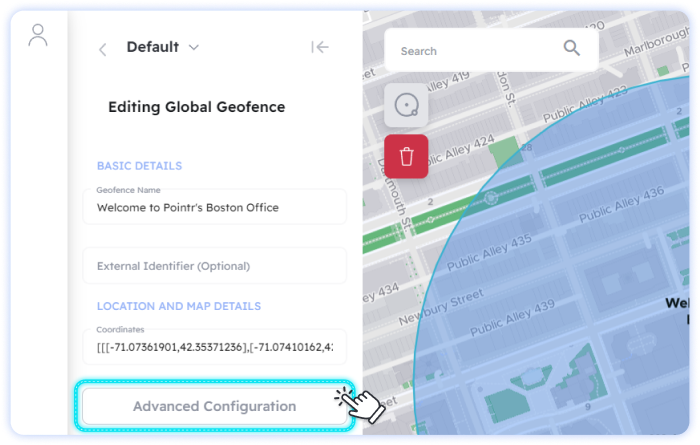 delete gps geofence