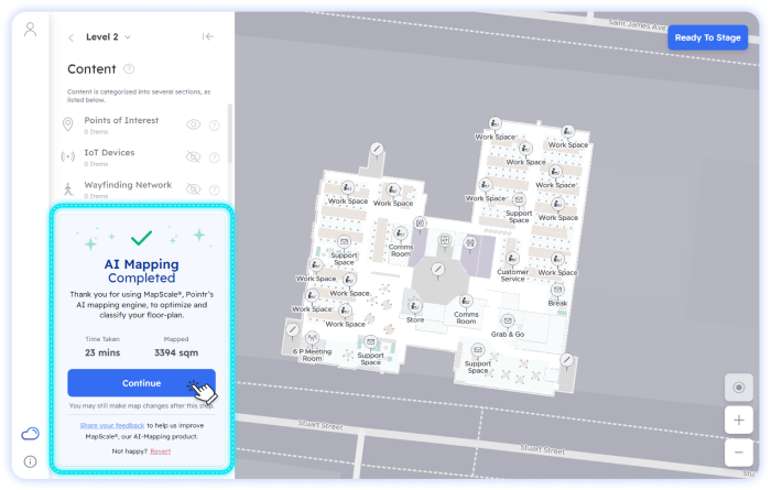 Confirm MapScale digitized map result