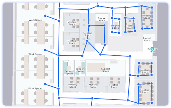 Uncovered areas on map