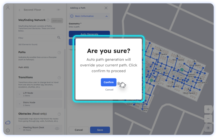Auto Path Generation Confirmation